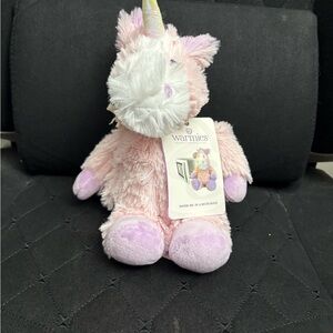 Warm Pink and White Unicorn Plush